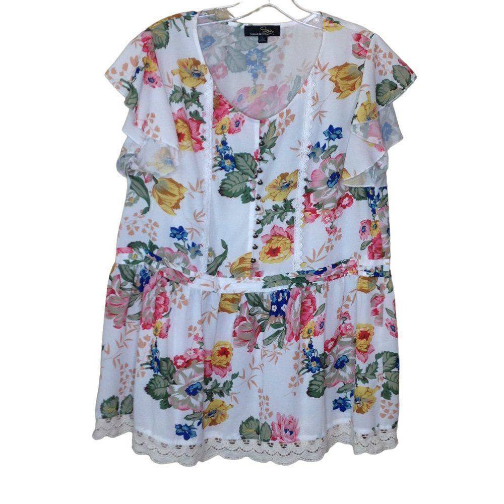 Suzanne Betro Floral Top Large
